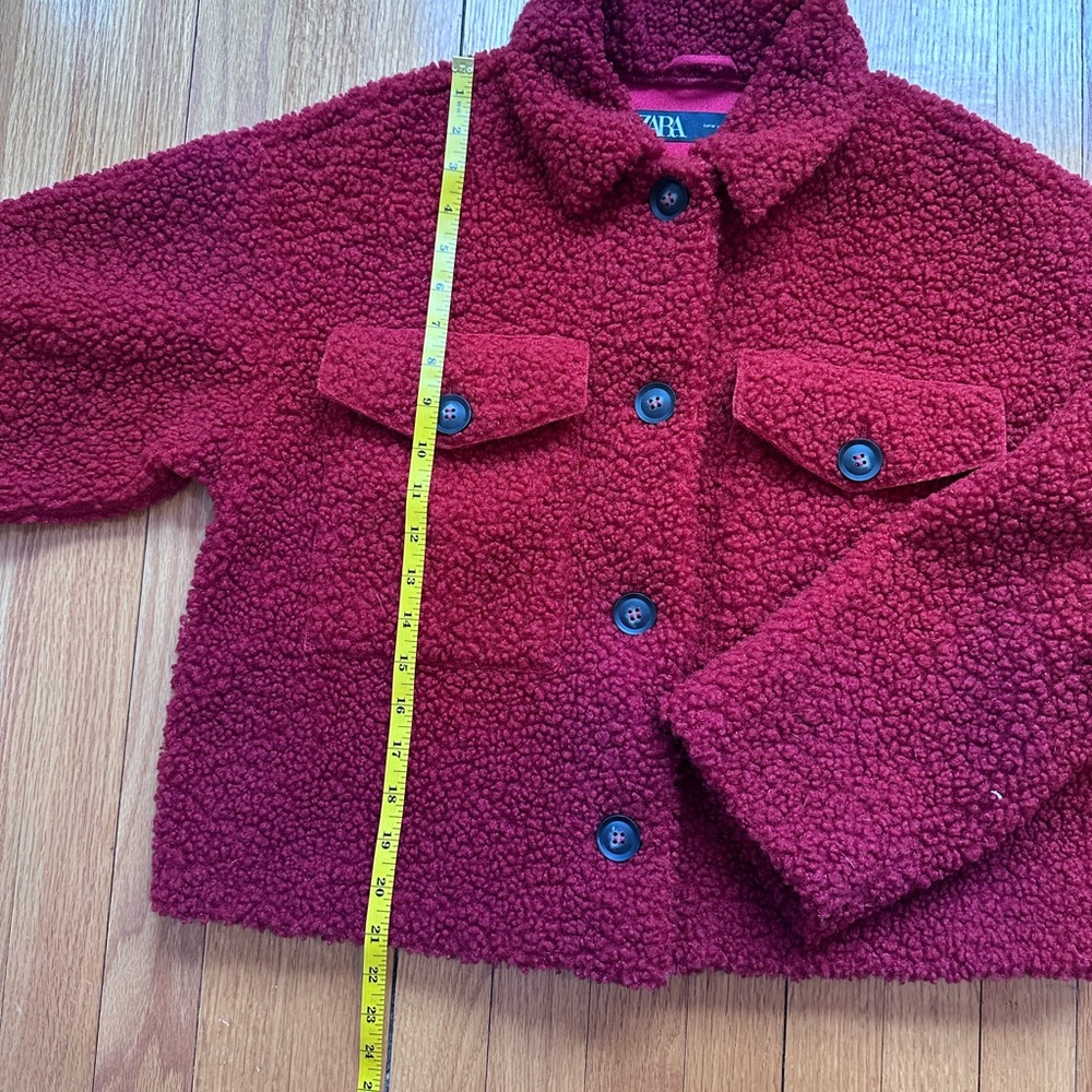 ZARA DOUBLE-FACED FLEECE JACKET Size M - Picture 14 of 17